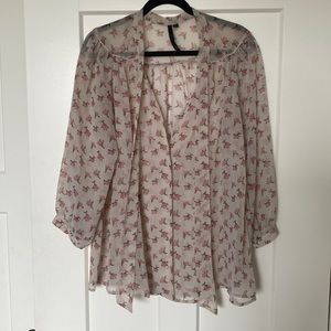 Beautiful boho floral blouse